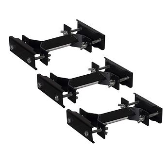 Outdoor Metal Patio Umbrella Clamp for Fence Post, Railing, Bleachers, or Benches, 3 Pack