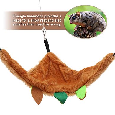 Hamster Hammock, Cage Accessories Toys, Rat Hammock, Small Animals Hanging Bed 5 Pcs