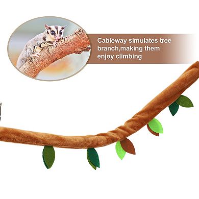 Hamster Hammock, Cage Accessories Toys, Rat Hammock, Small Animals Hanging Bed 5 Pcs