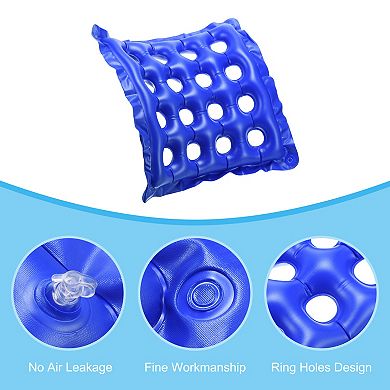 Inflatable Seat Cushion, Portable Chair Cushion Breathable Backrest Air Seat Pad