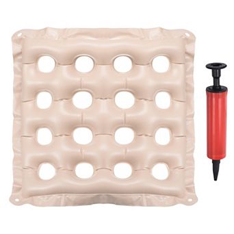 Inflatable Seat Cushion, Portable Chair Cushion Breathable Backrest Air Seat Pad