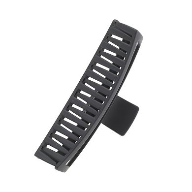 Frosted Rectangle Hair Clips for Home Black 1 Pc