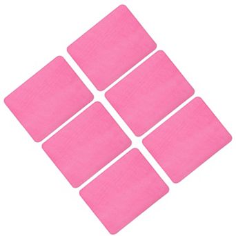 6 pc Ironing Patches Fabric Repair Patches Ironing Mending Fabric Tangerine 4.9"x3.7"