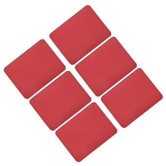 6 pc Ironing Patches Fabric Repair Patches Ironing Mending Fabric Tangerine 4.9"x3.7"