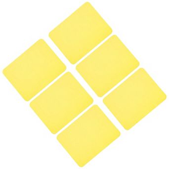 6 pc Ironing Patches Fabric Repair Patches Ironing Mending Fabric Tangerine 4.9"x3.7"