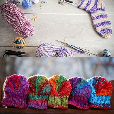 Cotton Blend Yarn, 5 Pack of 50g/1.76oz Soft Crochet Craft Yarns for Knitting and Crocheting