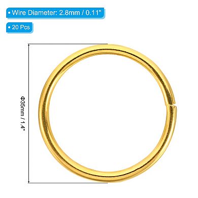 1.4 Inch Dream Catcher Rings, 20 Pcs Metal Macrame Wreath