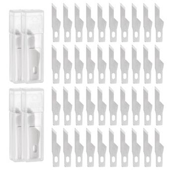 40 pc Exacto Knife Blades, Hobby Knife Replacement Blades Spare Precision Exacto Blades
