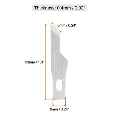 40 Pcs Exacto Knife Blades, Hobby Knife Replacement Blades Spare Precision Exacto Blades
