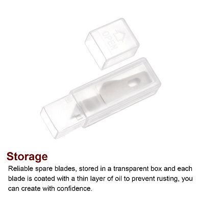 40 Pcs Exacto Knife Blades, Hobby Knife Replacement Blades Spare Precision Exacto Blades