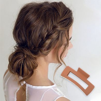 Rectangle Frosted Hair Clips for Home 1 Pc