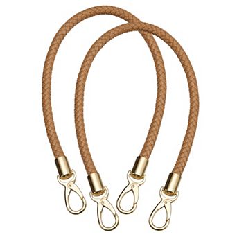 Leather Purse Strap, 2 pc 60cm/23.6" PU Braided Purse Replacement Handle
