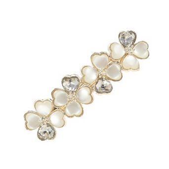 Heart Flower French Barrette Hair Clips for Home 1 pc