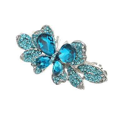 Gradient Butterfly French Barrette Hair Clips for Home 1 Pc