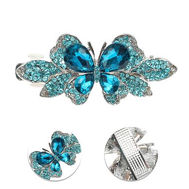 Gradient Butterfly French Barrette Hair Clips for Home 1 Pc