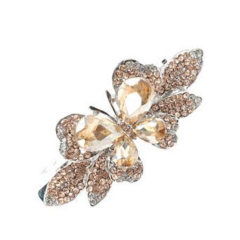 Gradient Butterfly French Barrette Hair Clips for Home 1 pc