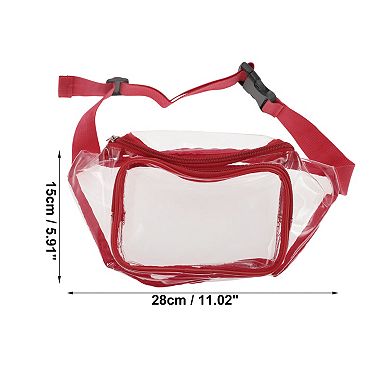 Durable Running Belt Transparent Sports Waist Bag for Sports 1 Pc