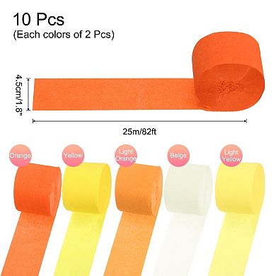 Crepe Paper Streamers 10 Rolls 820 Ft Crepe Paper Streamer Party Decorations