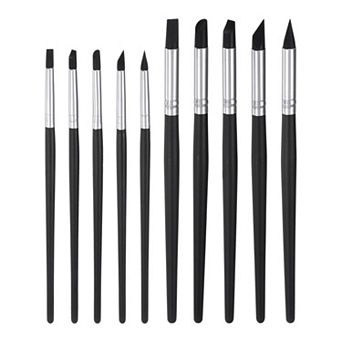 10 pc Silicone Clay Sculpting Tool Clay Sculpting Shaper Flexible Rubber Tip Pottery Clay Pen