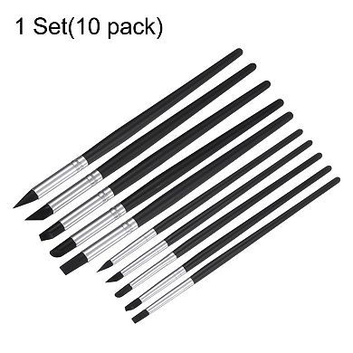 10 Pcs Silicone Clay Sculpting Tool Clay Sculpting Shaper Flexible Rubber Tip Pottery Clay Pen