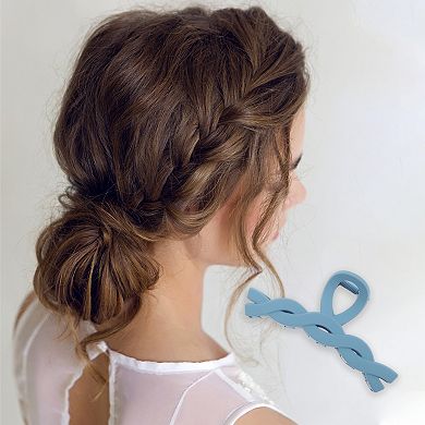 Frosted Cable Hair Clips for Home 1 Pc