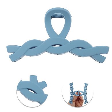 Frosted Cable Hair Clips for Home 1 Pc