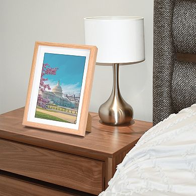 Picture Frame for Photos and Posters, and Wall Hanging Picture Frames Walnut Color 6x8