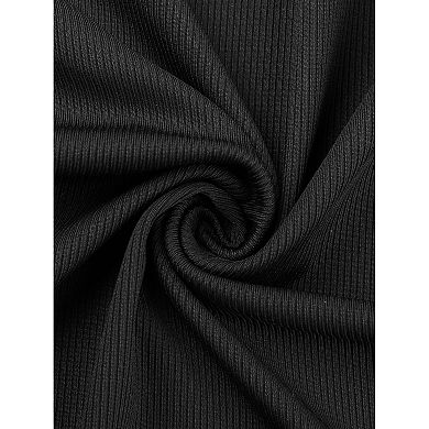 Plus Size Skirts for Women Elastic High Waist Textured Office Pencil Midi Skirt
