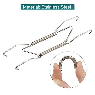 Plate Hanger, 6 Inch Stainless Steel Invisible Wall Plate Hangers with Wall Hooks