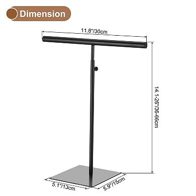 Display Stand 2 Pack Adjustable Height Jewelry Rack T Bar Tabletop Purse Holder