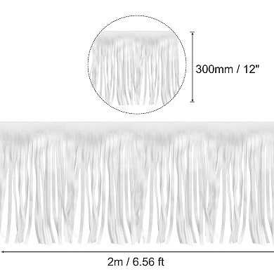 2 Yards 12 Inch PU Leather Suede Fringe Trim Double Side Leather Sewing Tassel Fringe