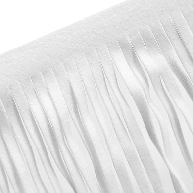 2 Yards 12 Inch PU Leather Suede Fringe Trim Double Side Leather Sewing Tassel Fringe