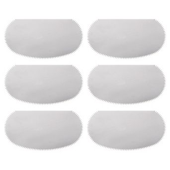 Stainless Steel Clay Scraper Pottery Steel Clay Serrated Scraper Gray 6 pc