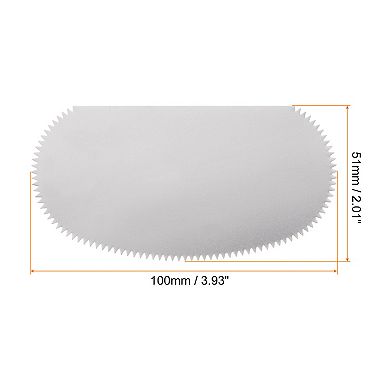 Stainless Steel Clay Scraper Pottery Steel Clay Serrated Scraper Gray 6 Pc