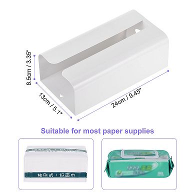 Tissue Holder With Magnetic Bottom, Tissue Box Wall Mounted Tissue Dispenser Holder