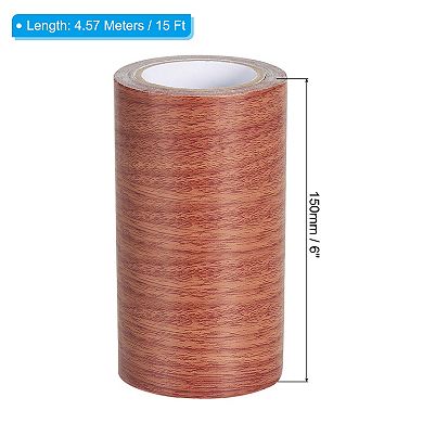 Wood Grain Repair Tape 6"x15', Self Adhesive Realistic Textured Repair Tape Patch