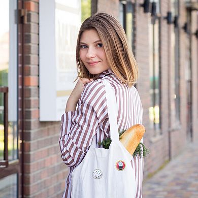 Sublimation Blank Button, 30 Pcs 0.98 Inch Aluminum DIY Sublimation Pins Round for DIY