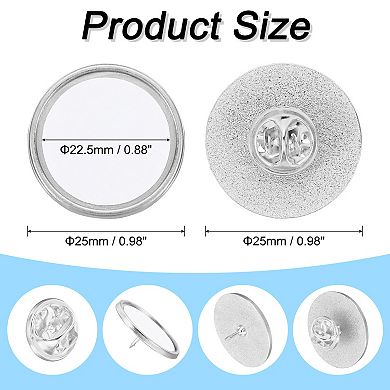 Sublimation Blank Button, 30 Pcs 0.98 Inch Aluminum DIY Sublimation Pins Round for DIY