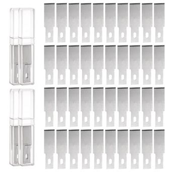 40 pc Exacto Knife Blades, Hobby Knife Replacement Blades Spare Precision Exacto Blades Refills