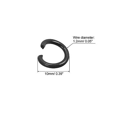 Open Jump Rings, 10mm Colorful O-ring Connectors for DIY Crafts Jewelry Making 200Pcs