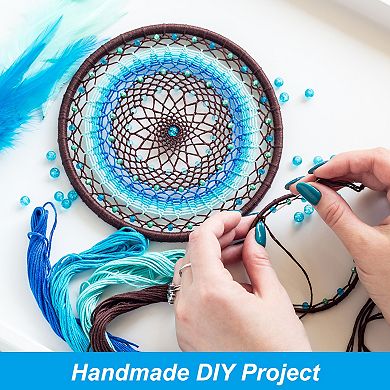 2.6 Inch Dream Catcher Rings, 20 Pcs Metal Macrame Wreath