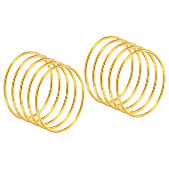 2.6 Inch Dream Catcher Rings, 20 pc Metal Macrame Wreath