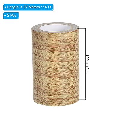 Wood Grain Repair Tape 4"x30', Self Adhesive Realistic Textured Repair Tape Patch 2 Pcs