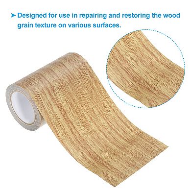Wood Grain Repair Tape 4"x30', Self Adhesive Realistic Textured Repair Tape Patch 2 Pcs