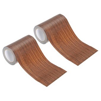 Wood Grain Repair Tape 4"x30', Self Adhesive Realistic Textured Repair Tape Patch 2 pc