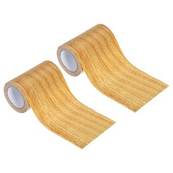 Wood Grain Repair Tape 4"x30', Self Adhesive Realistic Textured Repair Tape Patch 2 pc