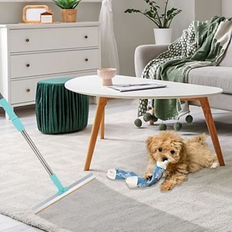 Pet Hair Removal Tool, Dog Hair Remover with Wide Copper Blade, Carpet Rake