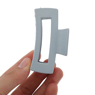 Grace Rectangle Frosted Hair Clips for Home 1 Pc