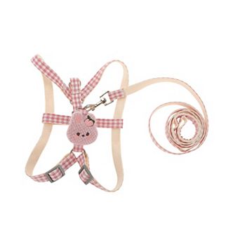 Plaid Rabbit Pet Leash Kit Durable Dog Leash Kit for Dog