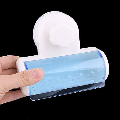 Plastic Household Bathroom Wall Mounted Suction Cup Five Racks Toothbrush Holder